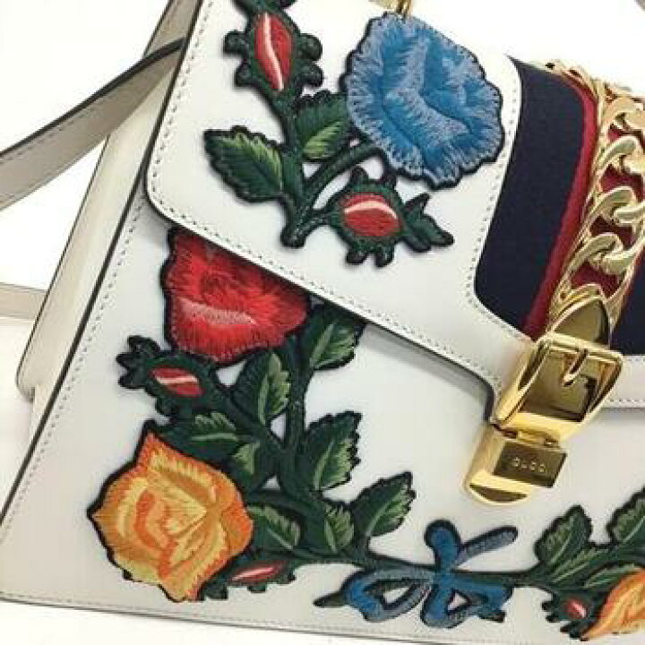 楽天市場】GUCCI【グッチ】シルヴィ ローズアップリケ 431665 