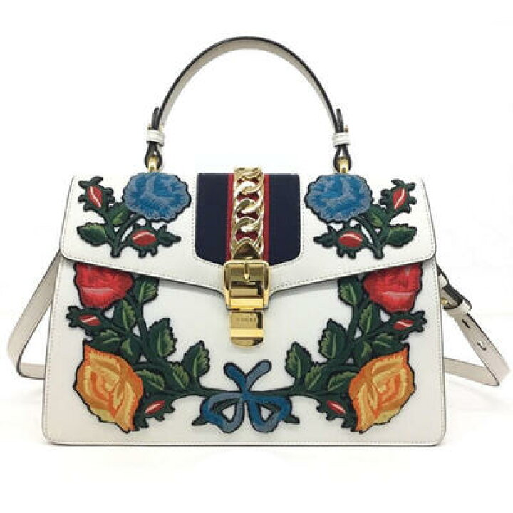 楽天市場】GUCCI【グッチ】シルヴィ ローズアップリケ 431665 