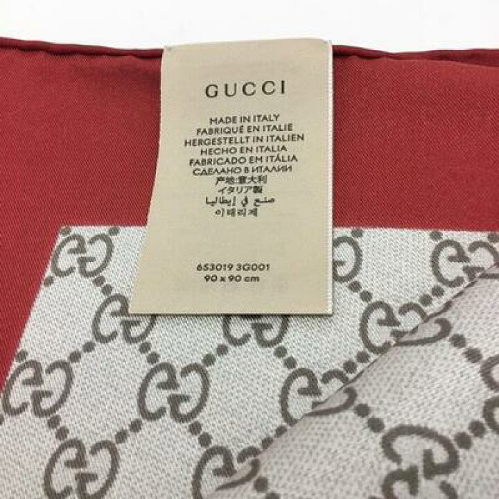 楽天市場】GUCCI【グッチ】・特上品・シルクスカーフ バレンタイン限定  