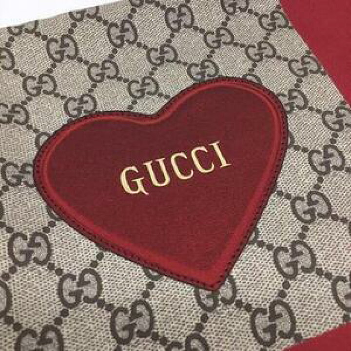 楽天市場】GUCCI【グッチ】・特上品・シルクスカーフ バレンタイン限定  