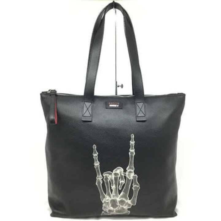 楽天市場】BALLY【バリー】レザー トートバッグ SHOK-1コラボ ブラック 
