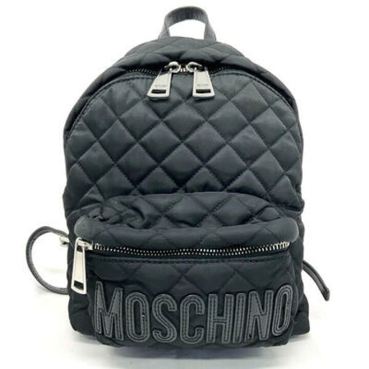 楽天市場】MOSCHINO【モスキーノ】ナイロン バックパック ブラック  