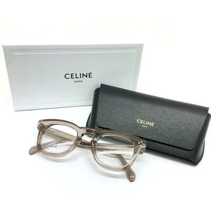 楽天市場】CELINE【セリーヌ】伊達メガネ CL500491 クリア ブラウン系  