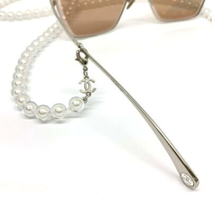 楽天市場】CHANEL【シャネル】バタフライ パール チェーン サングラス 