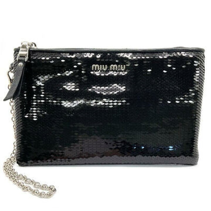 楽天市場】miumiu【ミュウミュウ】クラッチバッグ 5NH81C スパンコール  