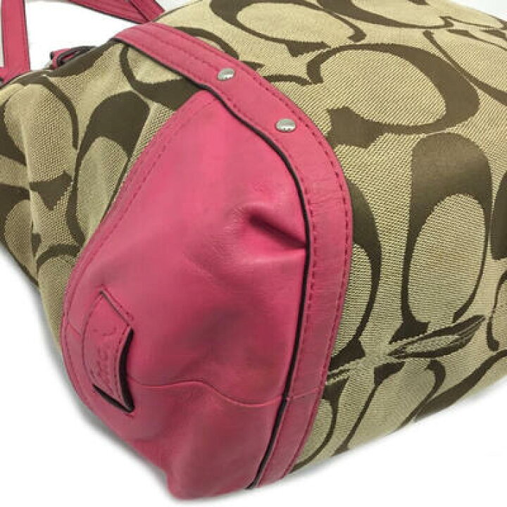 楽天市場】COACH【コーチ】トートバッグ F20807 シグネチャー ベージュ 