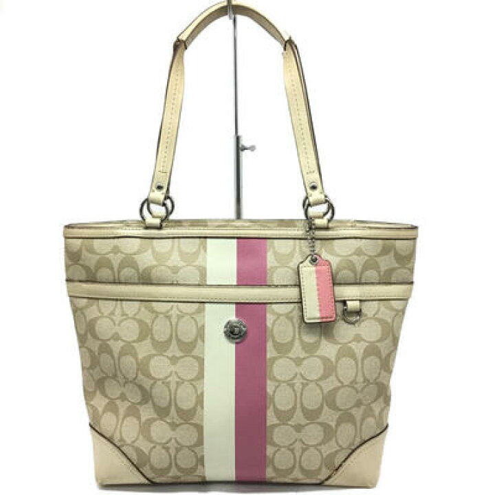 楽天市場】COACH【コーチ】トートバッグ F14477 シグネチャー ライト 