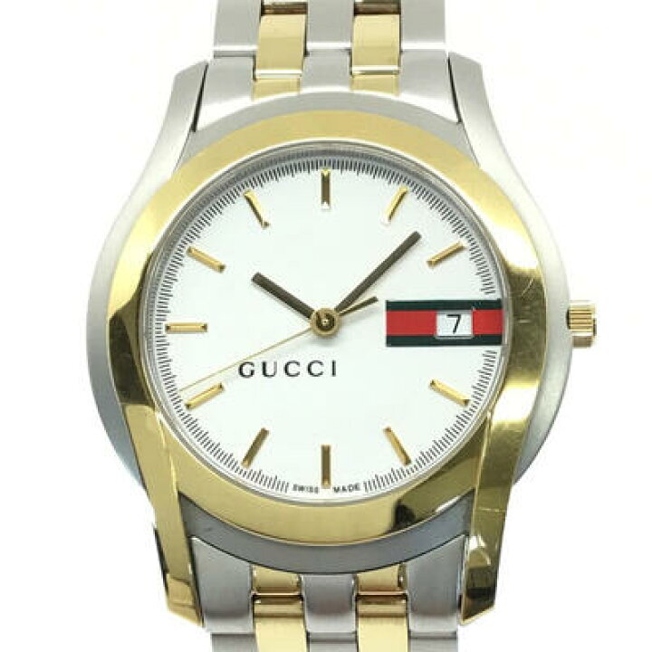 楽天市場】GUCCI【グッチ】 腕時計 5500M ステンレススチール クオーツ 