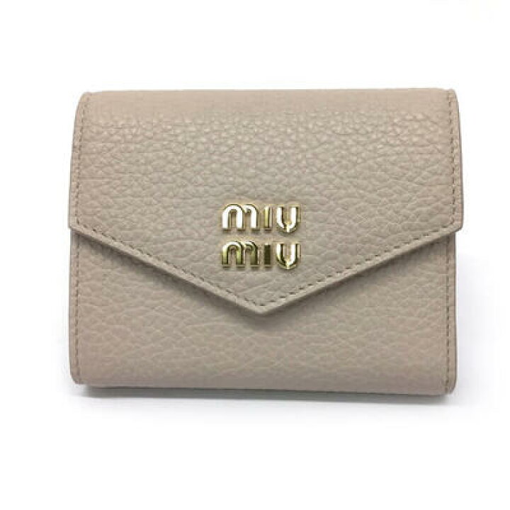 楽天市場】miumiu【ミュウミュウ】新品 三つ折り財布 5MH040 レザー  