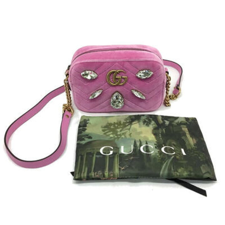 楽天市場】GUCCI【グッチ】ベルベットショルダーバッグ 448065 