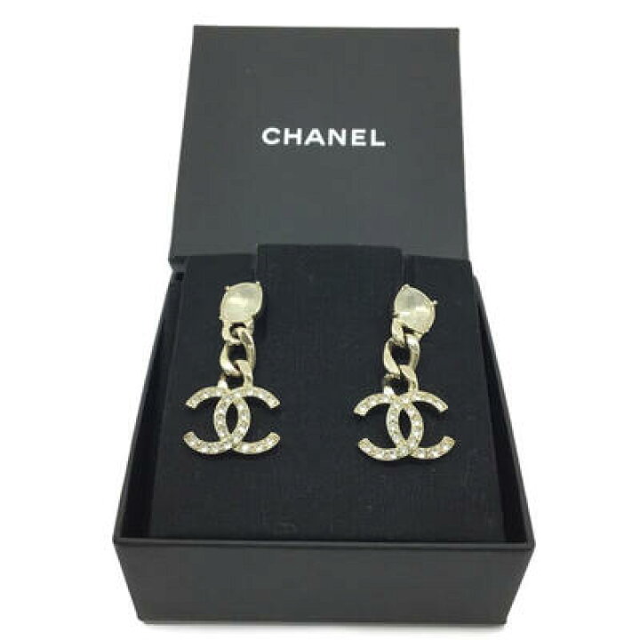 楽天市場】CHANEL【シャネル】ココマーク ピアス ラインストーン C23C 