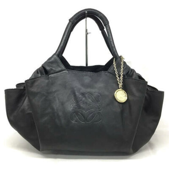 楽天市場】LOEWE【ロエベ】ナッパアイレ レザー ハンドバッグ ブラック 