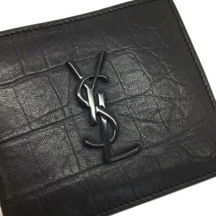 楽天市場】SAINT LAURENT【サンローラン】YSL 二つ折り財布 お札入れ 
