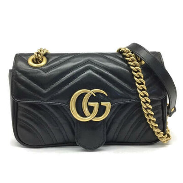 楽天市場】GUCCI【グッチ】GGマーモント キルティング ミニバッグ 