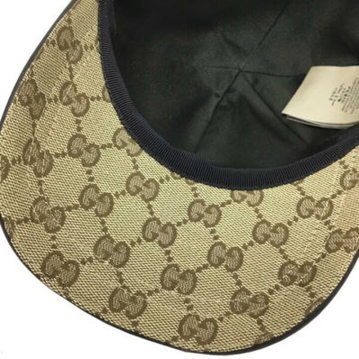 楽天市場】GUCCI【グッチ】シェリーライン キャップ GGキャンバス 