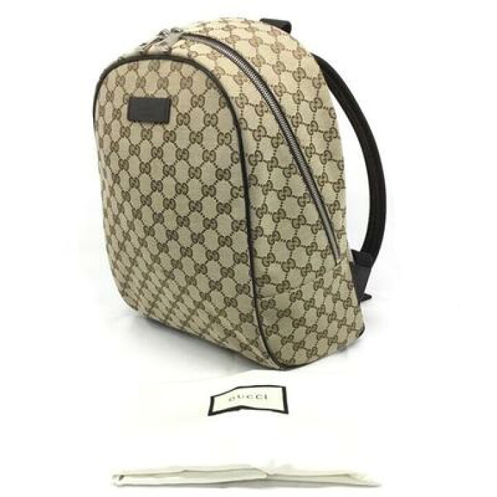 楽天市場】GUCCI【グッチ】バックパック GGキャンバス 449906 ベージュ  