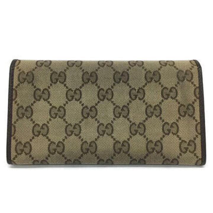 楽天市場】GUCCI【グッチ】二つ折り長財布 244946 GGキャンバス レザー 