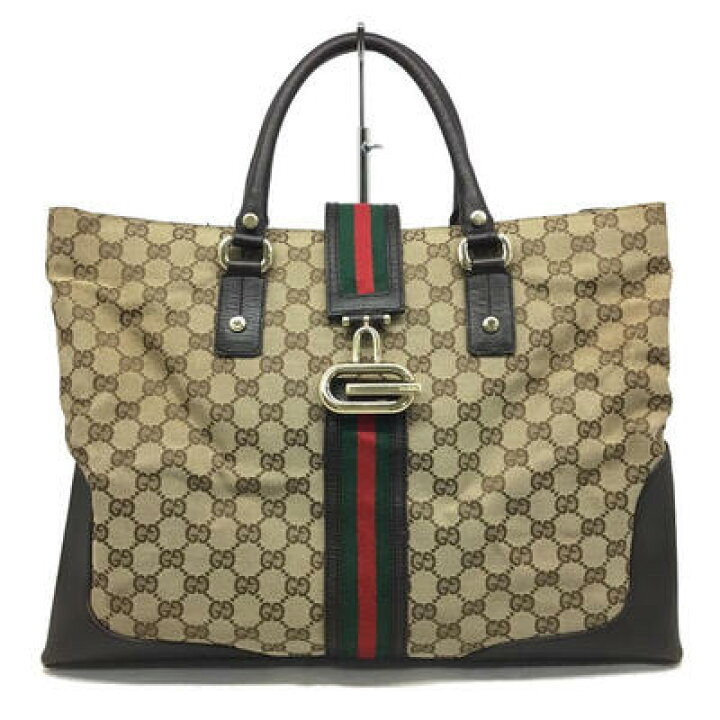 楽天市場】GUCCI【グッチ】トートバッグ 130994 GGキャンバス レザー 