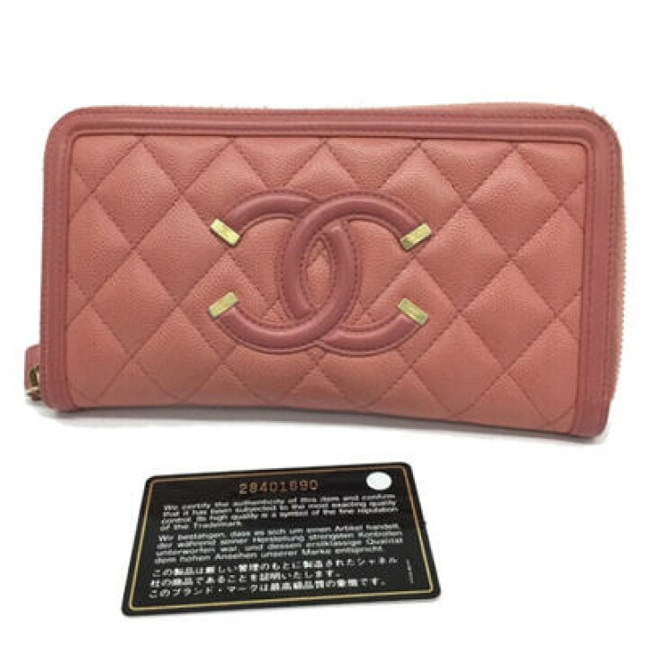 楽天市場】CHANEL【シャネル】ラウンドファスナー長財布 フィリグリー 
