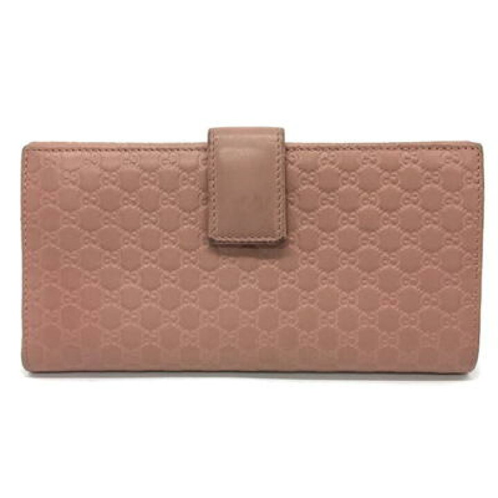 楽天市場】GUCCI【グッチ】二つ折り長財布 マイクログッチ シマレザー 