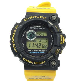 『夏セール2025』【8/4販売開始】CASIO【カシオ】G-SHOCK　FROGMAN　GW-204K　メンズ腕時計　タフソーラー　イエローブラック【中古品/USED-B】質屋　かんてい局那覇店　n3100018927300247