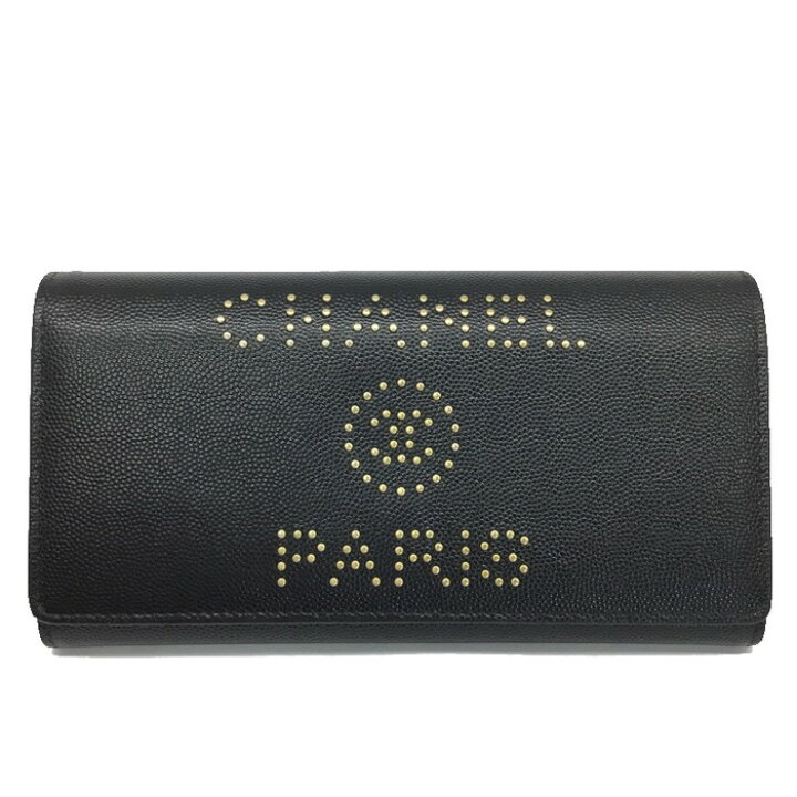 楽天市場】CHANEL【シャネル】ドーヴィル A80053 二つ折り長財布 