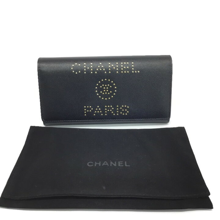 楽天市場】CHANEL【シャネル】ドーヴィル A80053 二つ折り長財布 