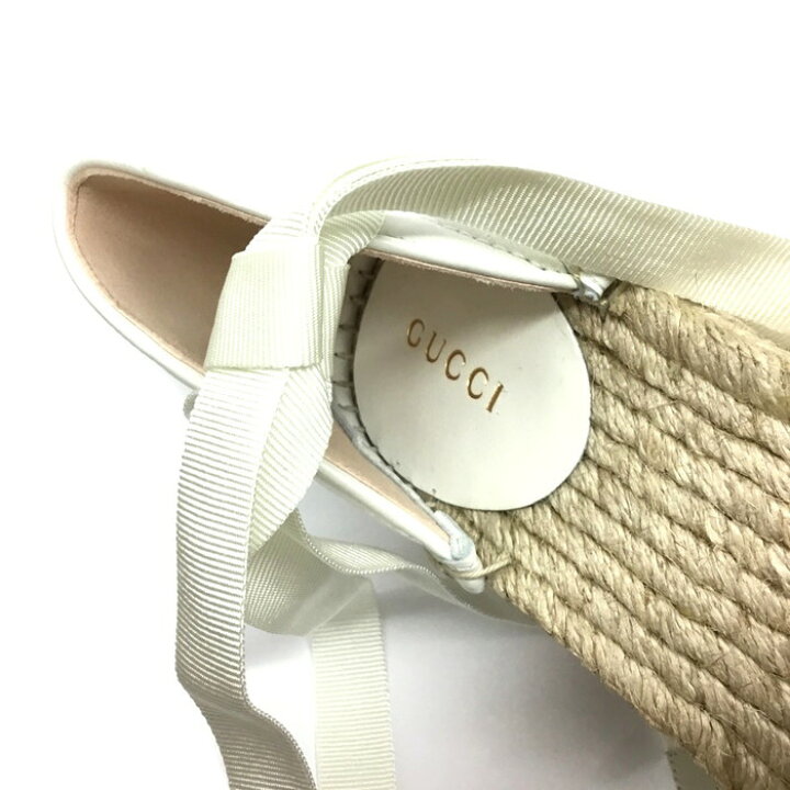 楽天市場】GUCCI【グッチ】GGマーモント レースアップサンダル 厚底 