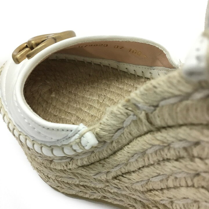 楽天市場】GUCCI【グッチ】GGマーモント レースアップサンダル 厚底 