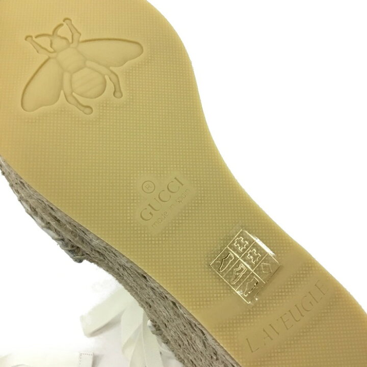 楽天市場】GUCCI【グッチ】GGマーモント レースアップサンダル 厚底 