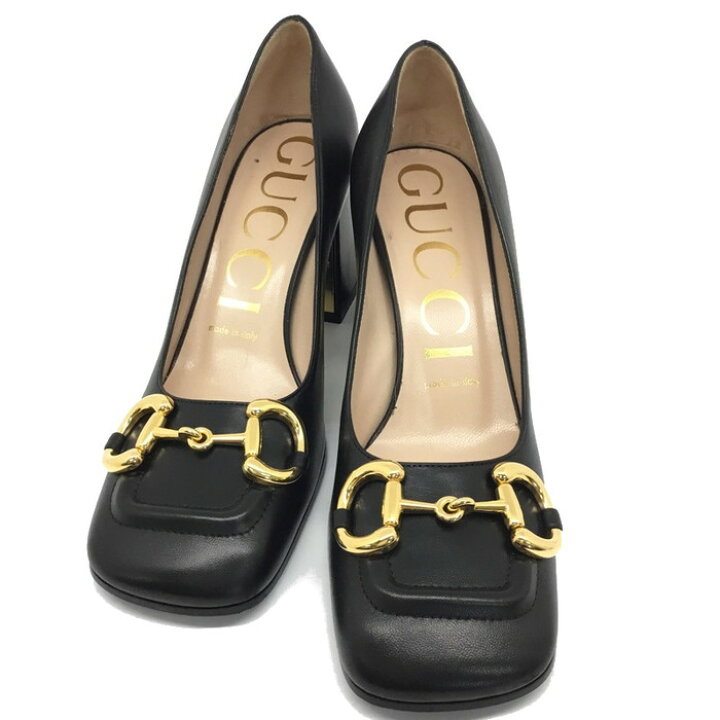 楽天市場】GUCCI【グッチ】ホースビット ミッドヒールパンプス 643886  