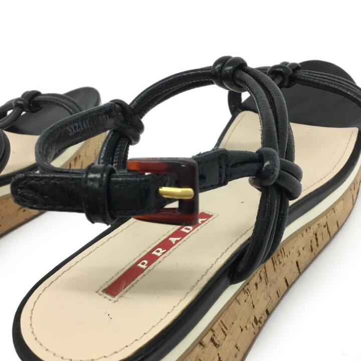 楽天市場】PRADA 【プラダ】プラダスポーツサンダル ウェッジソール  