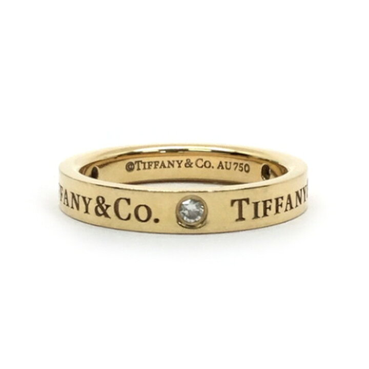 楽天市場】TIFFANY＆Co【ティファニー】フラットバンド 3P ダイヤ 