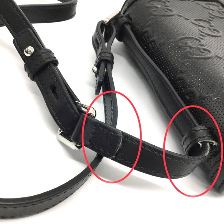 楽天市場】☆お買い得商品☆GUCCI【グッチ】GGエンボス メッセンジャー 