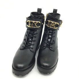 MICHAEL　KORS【マイケルコース】レディース　ブーツ　ブラック　ゴールド金具　5.5サイズ　約22～22.5cm　靴【中古品/USED-AB】質屋　かんてい局那覇店　n3104596927300031