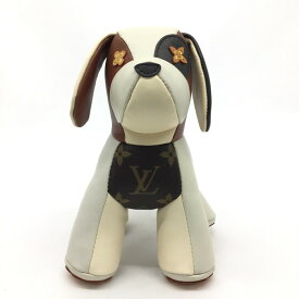 LOUIS　VUITTON【ルイヴィトン】ドゥドゥ　オスカードッグ　GI0251　レザー　モノグラム　ぬいぐるみ　置物　インテリア【中古品/USED-AB】質屋　かんてい局那覇店　n3103113927300005