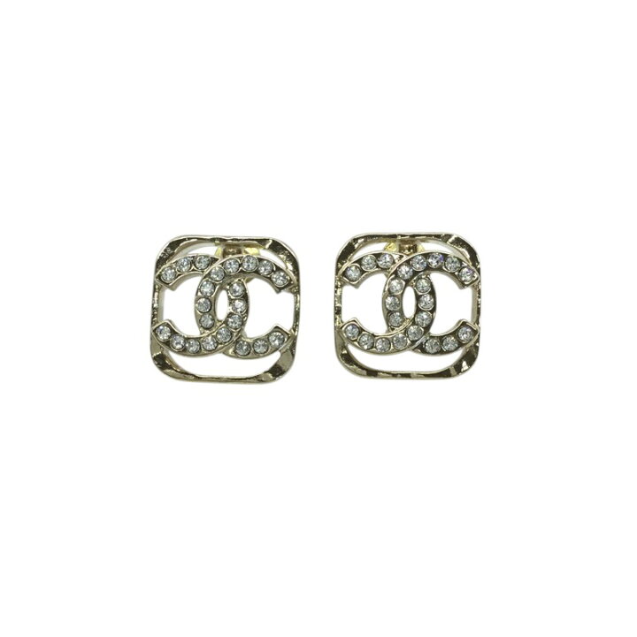 楽天市場】CHANEL【シャネル】スクエア ロゴ ピアス ABA254 