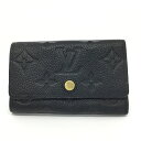 LOUIS　VUITTON【ルイヴィトン】ミュルティクレ　6連キーケース　M64421　モノグラムアンプラント　ノワール【中古品/…