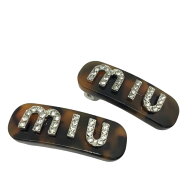 miumiu【ミュウミュウ】ストーン付き　ヘアクリップ　ヘアアクセサリー　ファッション小物　5JF091【中古…