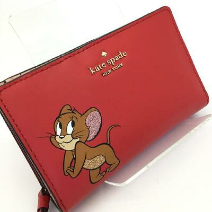 楽天市場】Kate Spade【ケイトスペード】二つ折り財布 レザー レッド 