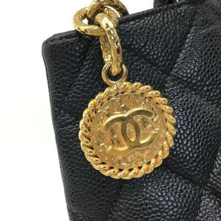 楽天市場】CHANEL【シャネル】復刻トート キャビアスキン ブラック 
