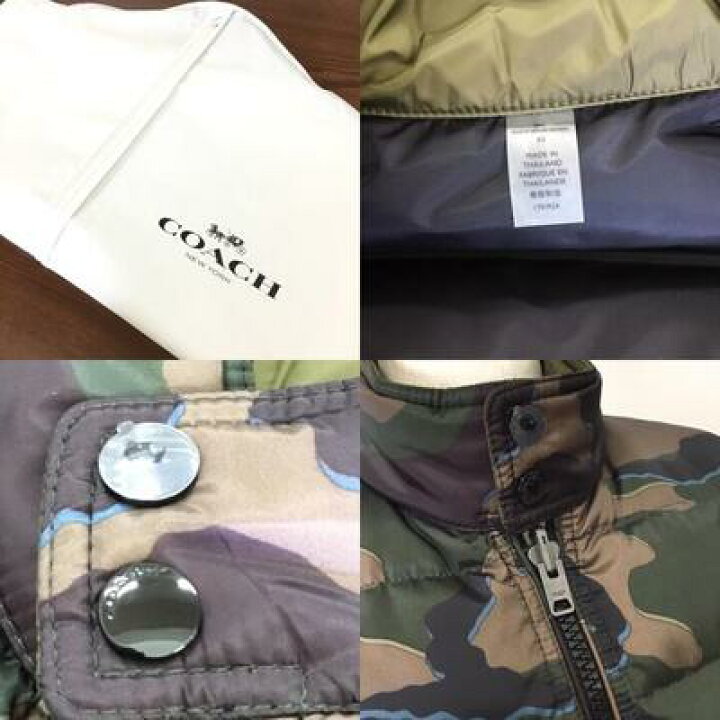 楽天市場】COACH【コーチ】特上品 リバーシブル ダウン ジップアップ 
