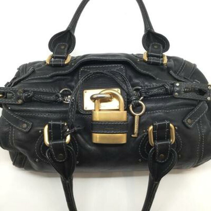 楽天市場】☆Chloe クロエ 6ESA02 パディントンMM レザー ブラック 