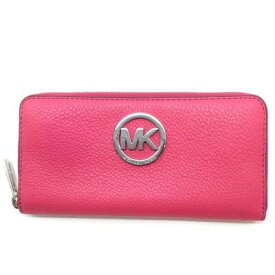 MICHAEL KORS　マイケルコース　32S5SFTZ3L　ラウンドファスナー長財布　レザー×ピンク　USED-B　g3101621027900003　かんてい局宜野湾愛知店