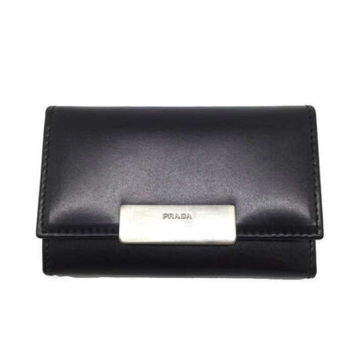 楽天市場】PRADA 【プラダ】 M222C 6連キーケース レザー×ブラック 