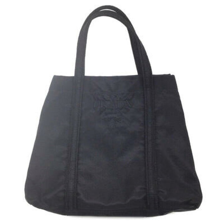 楽天市場】PRADA BN0678 ナイロン 刺繍 ミニトートバッグ ブラック 