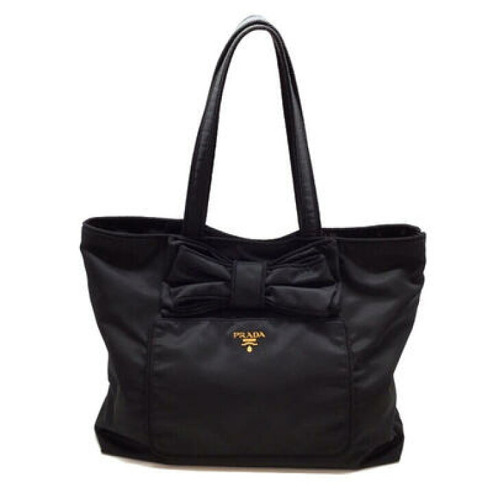 楽天市場】PRADA プラダ 1BG065 リボン トートバッグ レディース 美品 