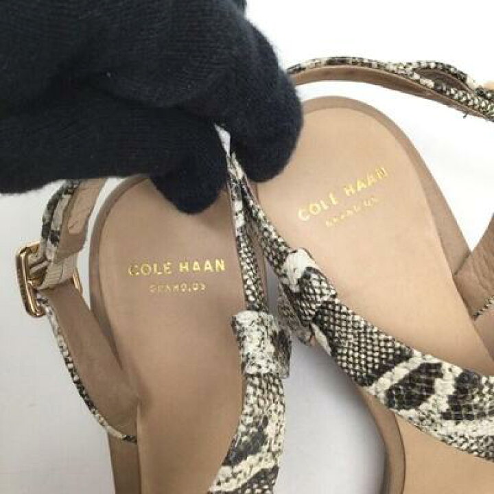 楽天市場】COLE HAAN コールハーン パイソン柄 サンダル レディース 7 