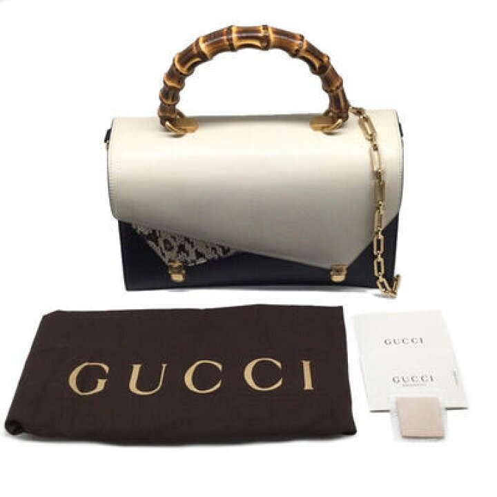 楽天市場】GUCCI 488712 オッティリア バッグ バンブー パイソン 