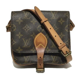 LOUIS VUITTON　ルイヴィトン　M51254　ミニ カルトシエール　ショルダーバッグ　レディース モノグラム キャンバス×レザー　ブラウン×ベージュ×ゴールド金具 【 USED-B 】 k3100427927400225　送料無料　かんてい局コザ山内店